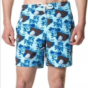 Rodd & Gunn Clarks Beach Board Short Size XXL Men Topical Print Swim Trunks
